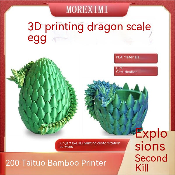 Dragon Egg -Crystal, orange gold, blue gold，green gold, Void.Sunflower Dragon -Year of the Dragon - DeskFidget Gift - 3D Printed